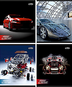 Burtnīca - Automobilis, A5, 48 lapas, rūtiņa, dažādībā