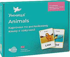Настольная игра Animals. Карточки с озвучкой