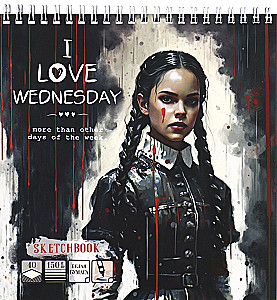 Скетчбук - I love Wednesday, 40 листов