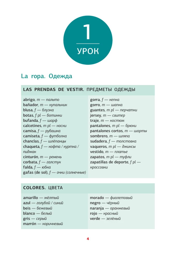 Испанский язык. Тренажёр по запоминанию всех слов для начинающих