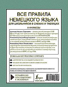 Все правила немецкого языка для школьников в схемах и таблицах. 5-9 классы