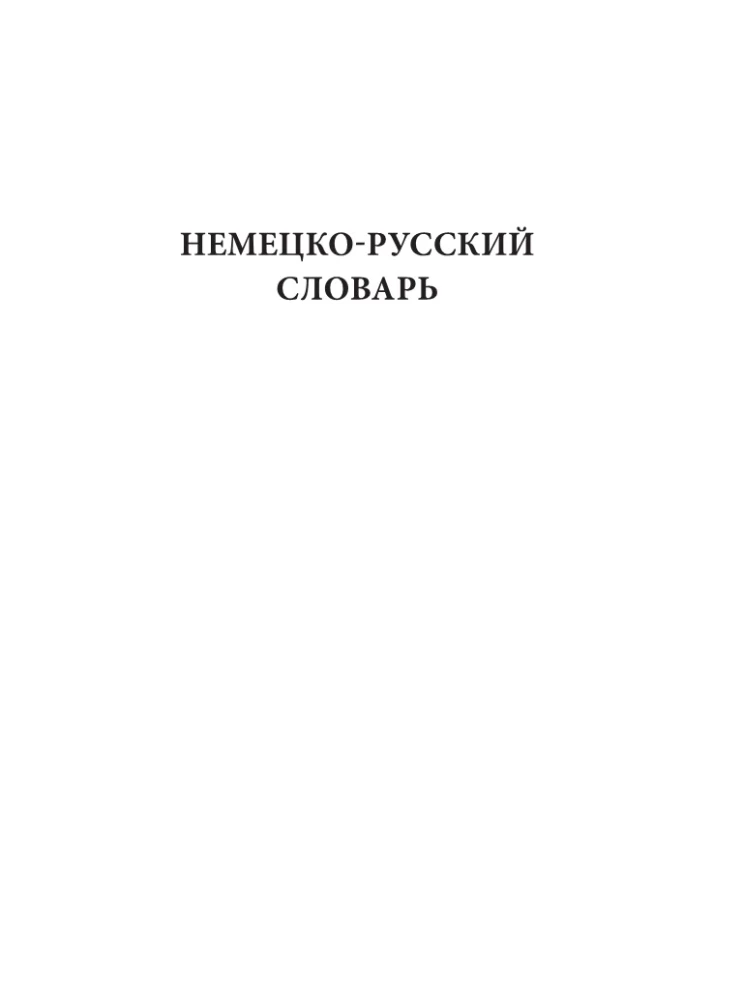 Большой немецко-русский русско-немецкий словарь