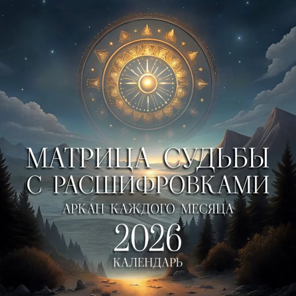 Матрица судьбы с расшифровками. Аркан каждого месяца. Календарь 2026