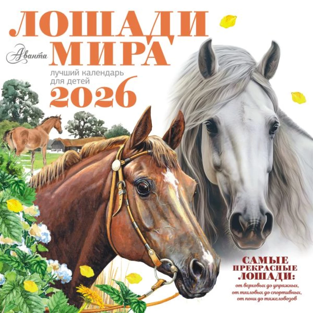 Календарь - Лошади мира 2026 год