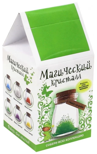 Набор для выращивания кристалла. Магический кристалл. Магия природы. Зеленый