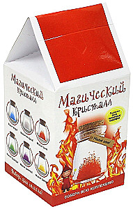Набор для выращивания кристалла. Магический кристалл. Магия огня. Красный