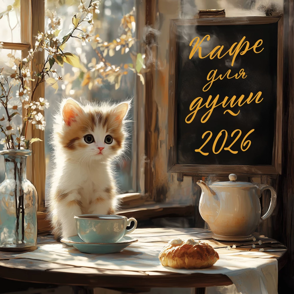 Sienas kalendārs 2026. gadam - Kafejnīca dvēselei