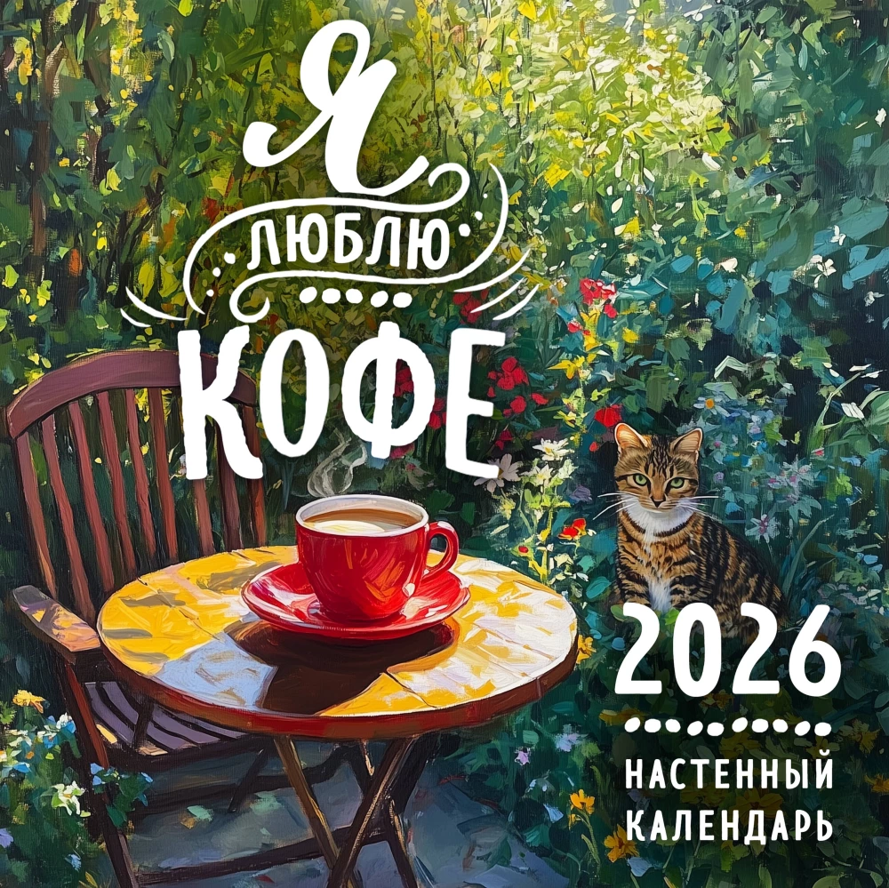 Я люблю кофе. Календарь настенный на 2026 год