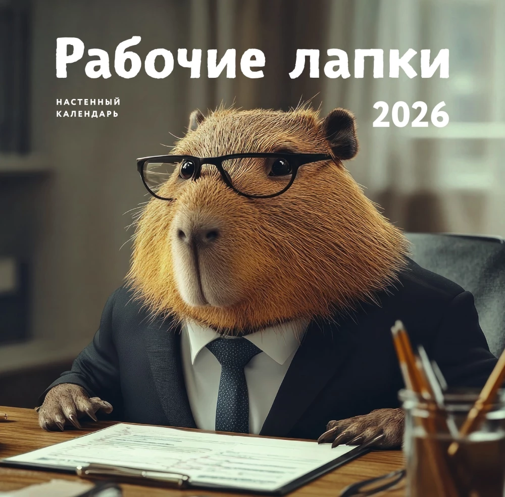 Рабочие лапки. Календарь настенный на 2026 год