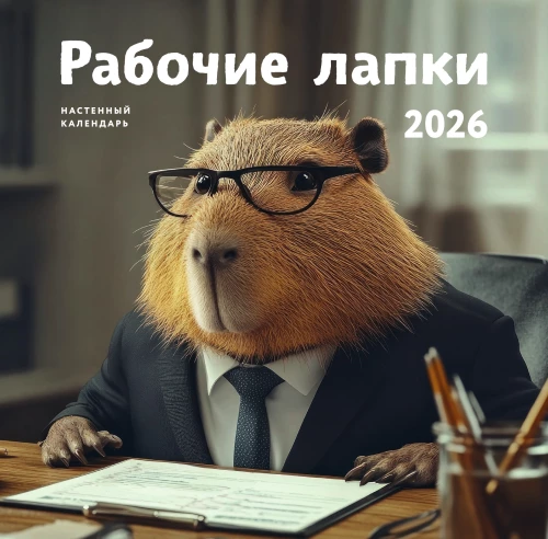 Рабочие лапки. Календарь настенный на 2026 год