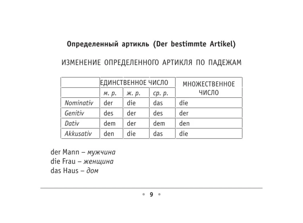 Visi Vācijas valodas noteikumi