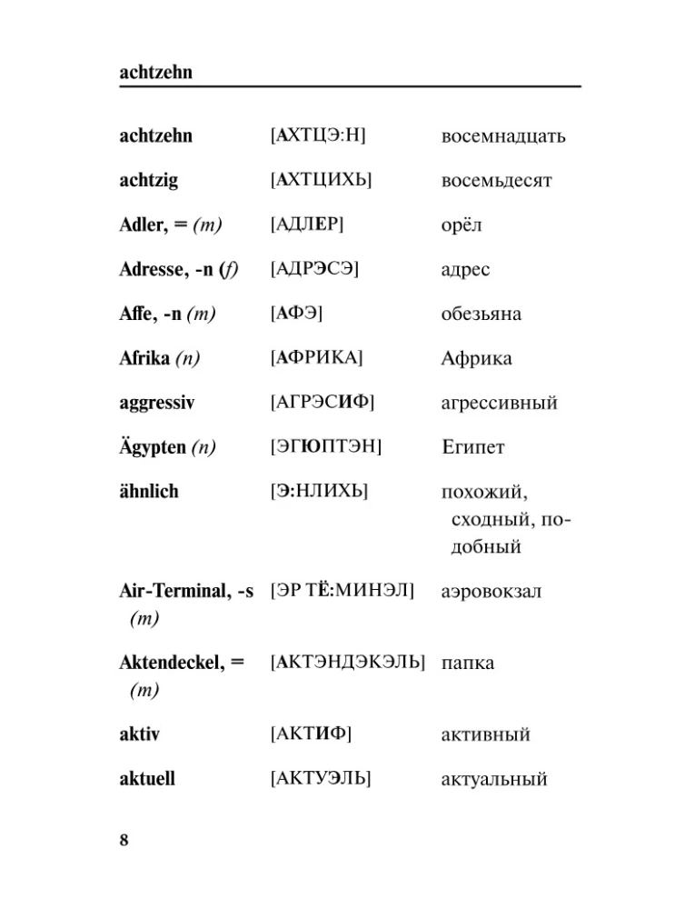 Немецко-русский, русско-немецкий словарь с произношением