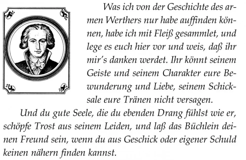 Ciešanas jaunā Vērtera / Die Leiden des Jungen Werthers