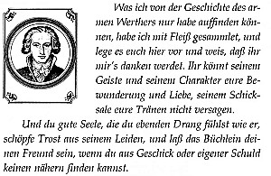 Ciešanas jaunā Vērtera / Die Leiden des Jungen Werthers