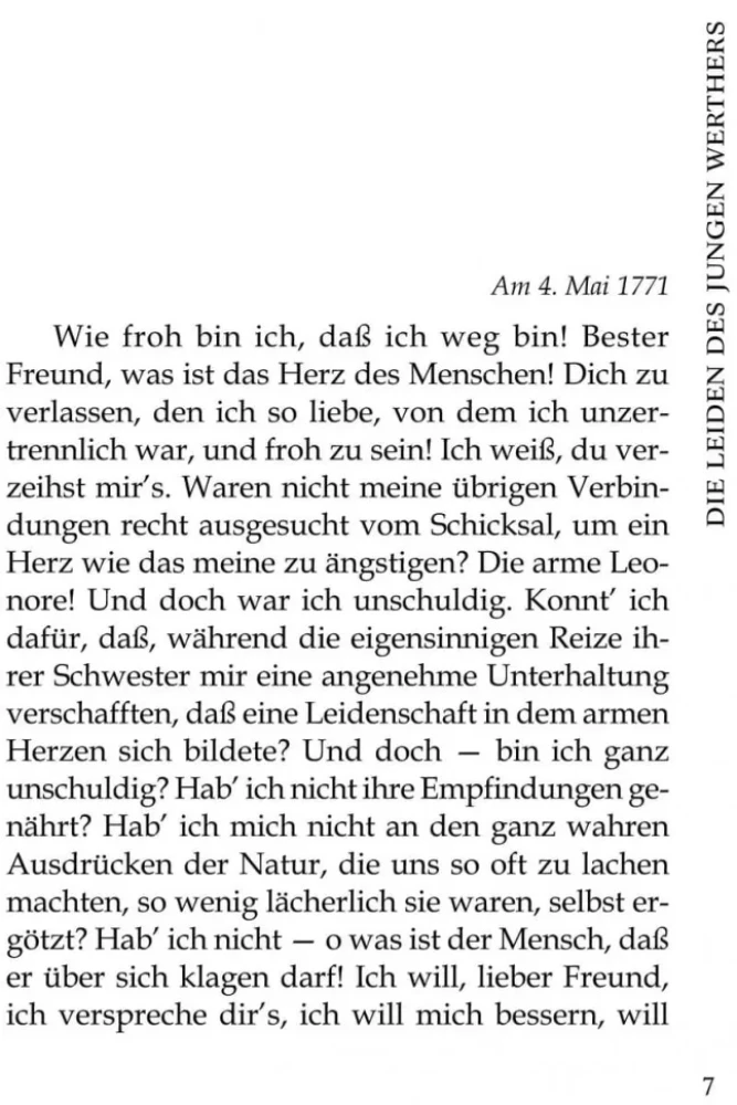 Ciešanas jaunā Vērtera / Die Leiden des Jungen Werthers