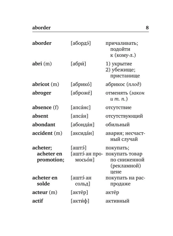 Французско-русский русско-французский словарь с произношением