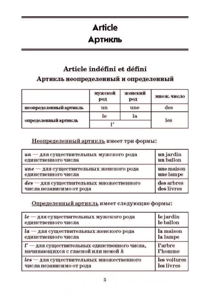 Franču gramatika tabulās un shēmās