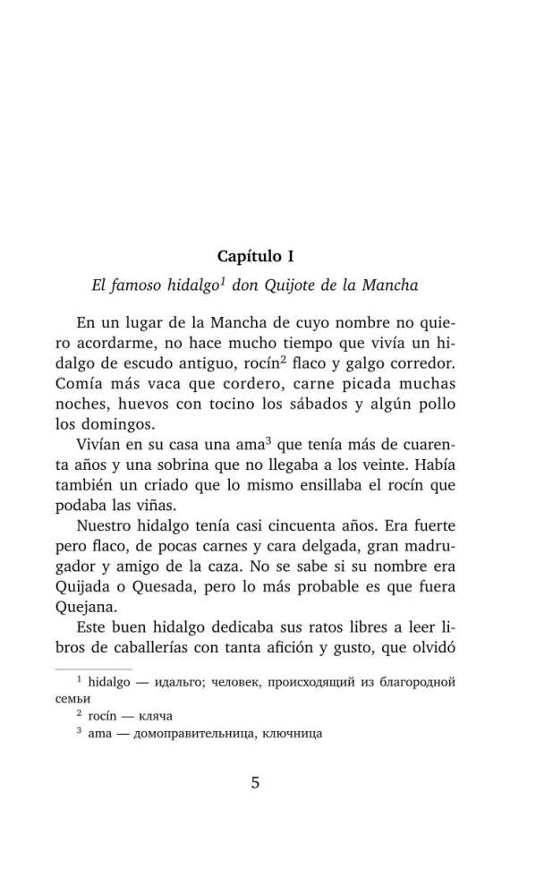 Хитроумный идальго Дон Кихот Ламанчский = Don Quijote de la Mancha