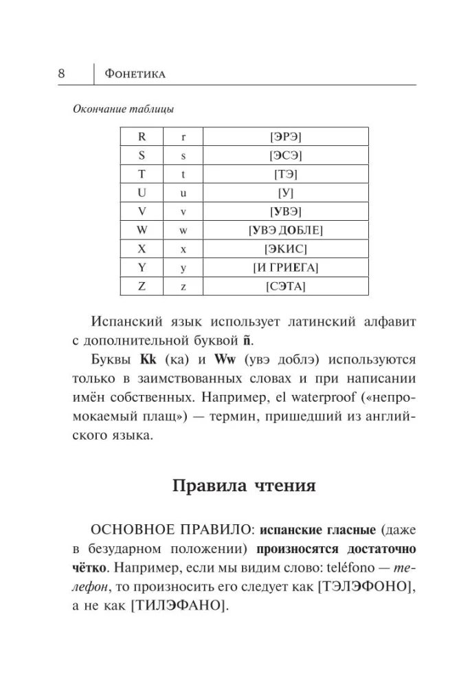 Все правила испанского языка в схемах и таблицах