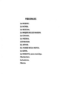 Asins kāzas. Lorquiana trilogija