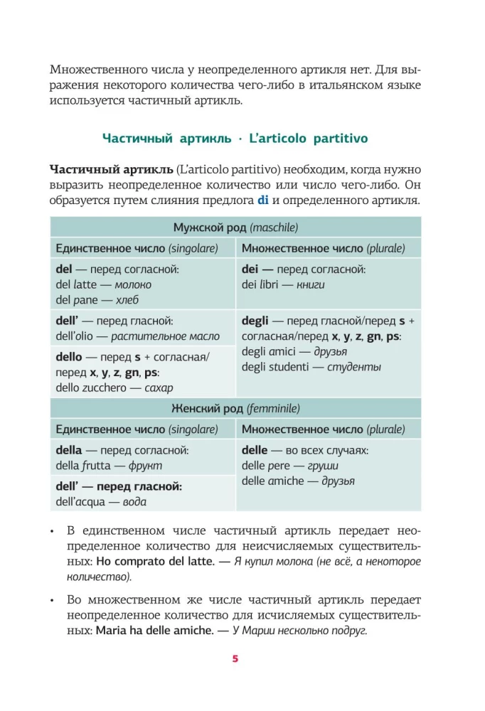 Итальянская грамматика в схемах и таблицах
