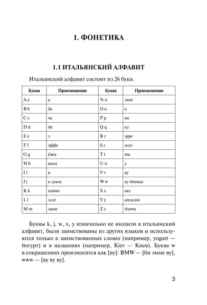 Все правила итальянского языка в схемах и таблицах