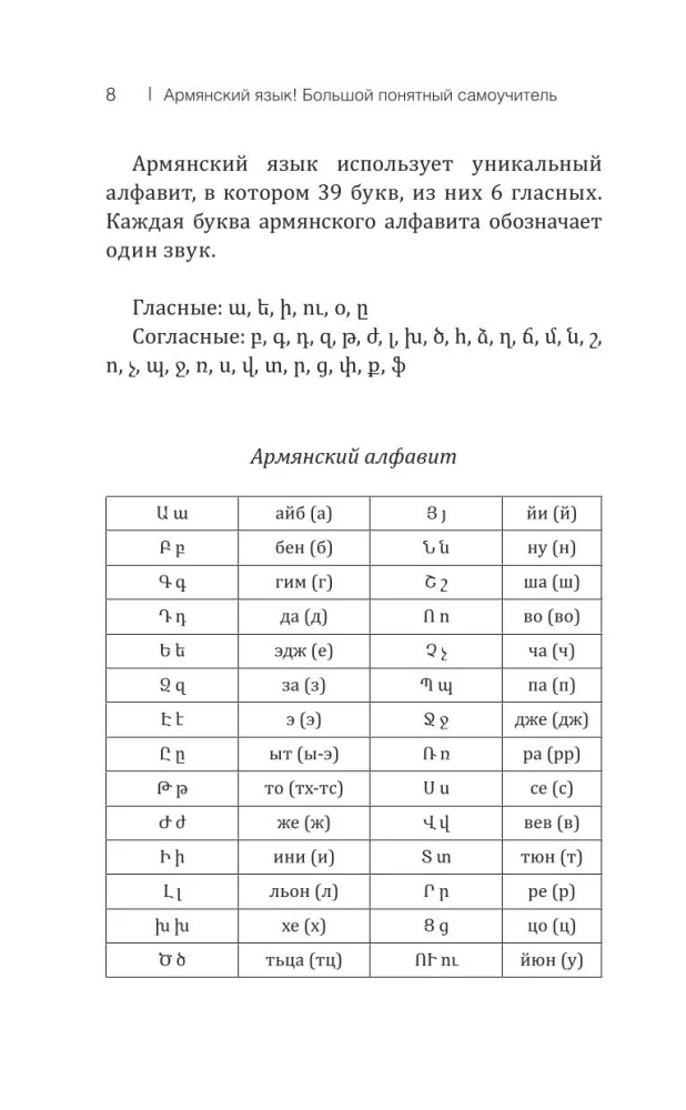 Армянский язык! Большой понятный самоучитель. Всё подробно и по полочкам
