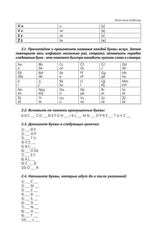 Интенсивный курс сербского языка для начинающих