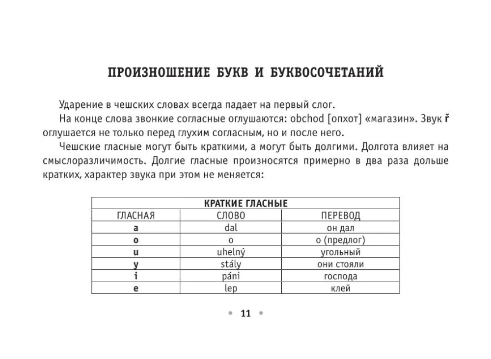 Все правила чешского языка на ладони