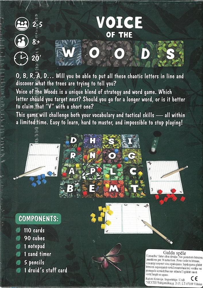 Настольная игра - Voice of the Woods (на английском языке)