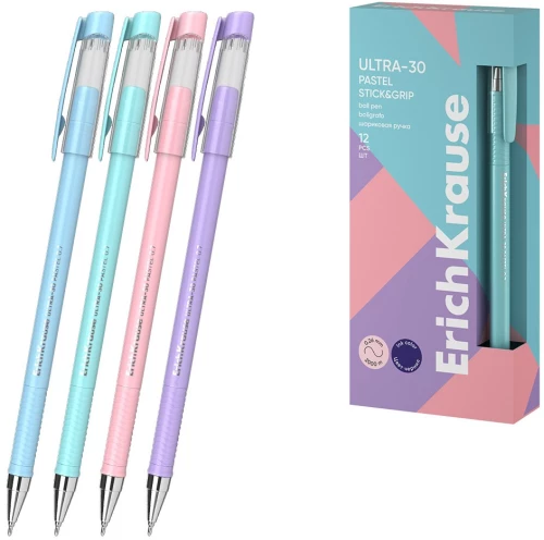 Rokas pildspalva - Ultra 30 Stick&Grip, zila, sortimentā