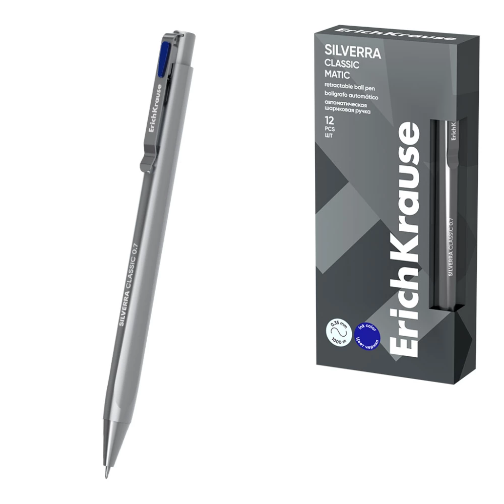 Kugļpildspalva - Silverra Matic Classic, zila