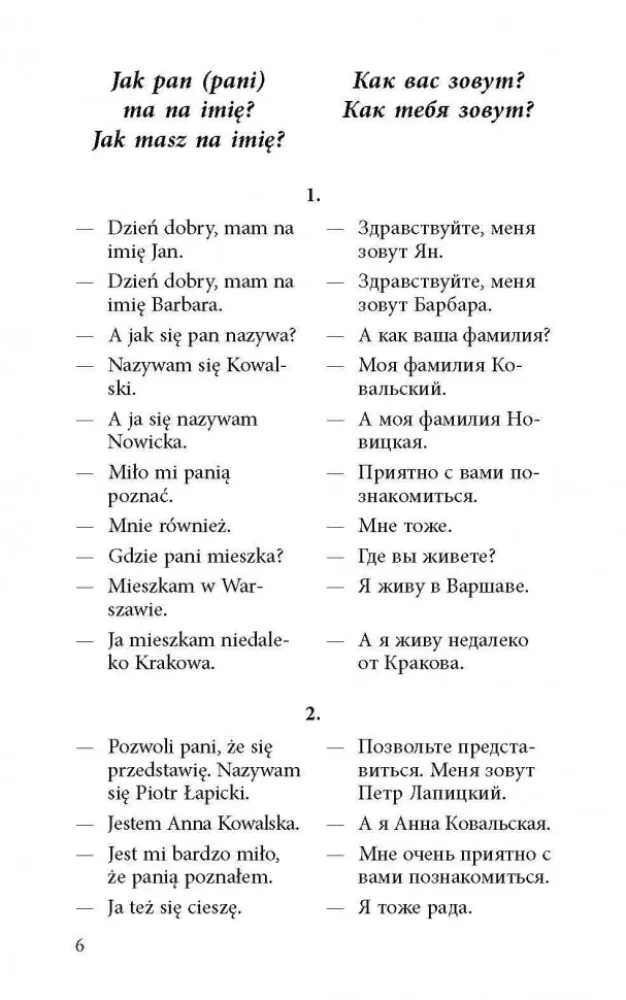 Sarunvalodu poļu valodā dialogos
