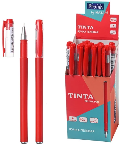 Gēla pildspalva - Tinta, sarkana