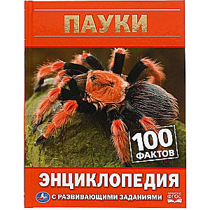 Encyclopēdija ar attīstošām uzdevumiem Zirnekļi. 100 fakti