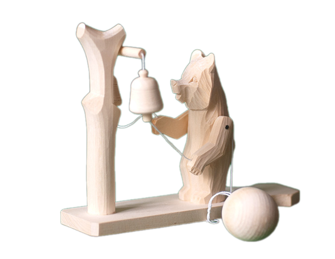 Богородская игрушка - Медведь с колоколами 