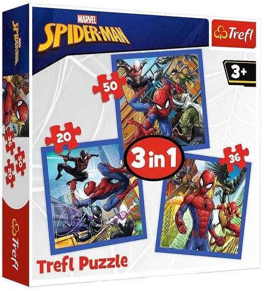 Пазл 3in1 Trefl: Disney Marvel Spiderman