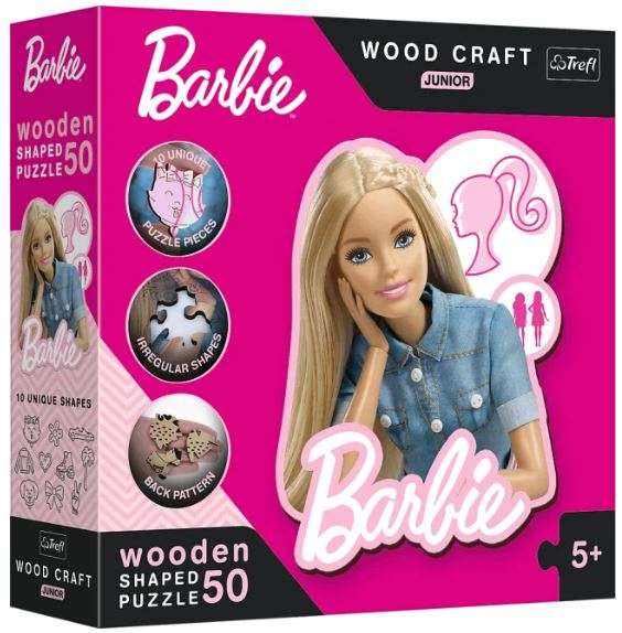 Пазл 50 Wood Craft Junior Trefl: Beautiful Barbie