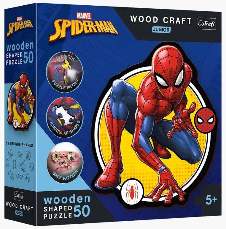 Пазл 50 Wood Craft Junior Trefl: Spiderman Power