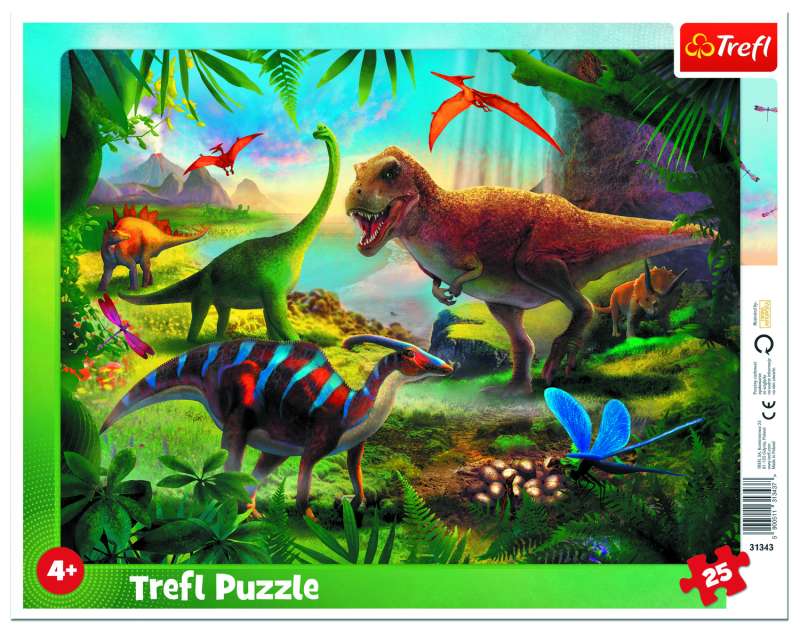 Пазл 25 Trefl: Dinosaurs