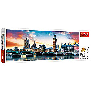 500 gabalu puzle Trefl: Big Ben un Vestminsteras pils, Londona