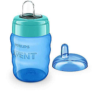Mācību pudele Philips Avent, 9 mēn+., zila