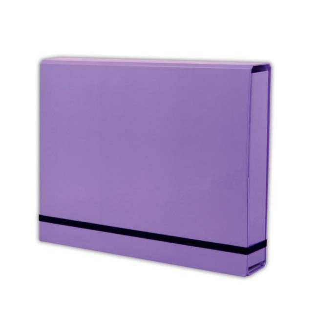 Папка А4 на резинке, пастельно-фиолетовый
