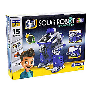 Saules baterijā darbināms 3in1 transformējams robots