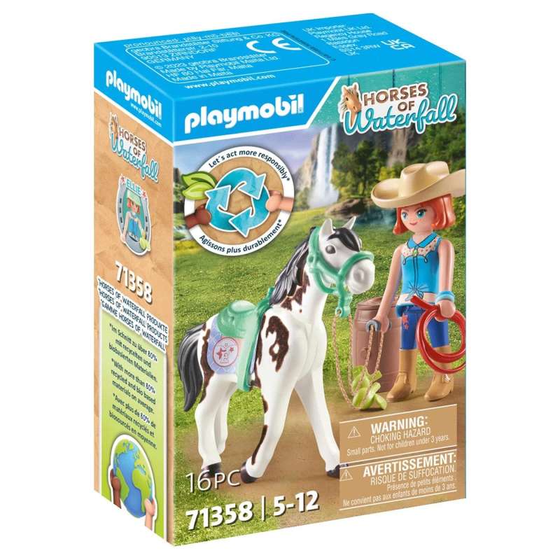 Playmobil - Horses Of Waterfall: Feeding Time With Ellie And Sawdust 