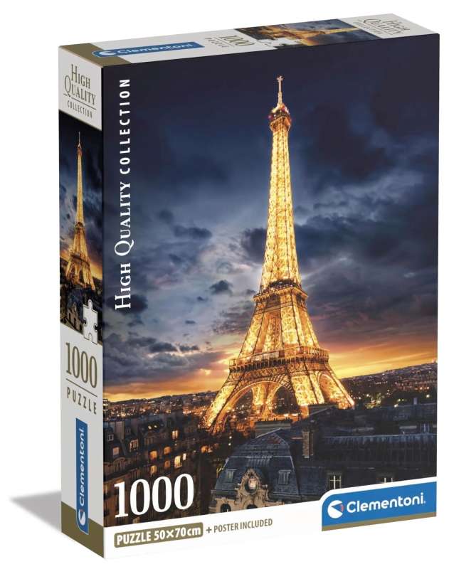 Пазл 1000 Clementoni: Эйфелева башня