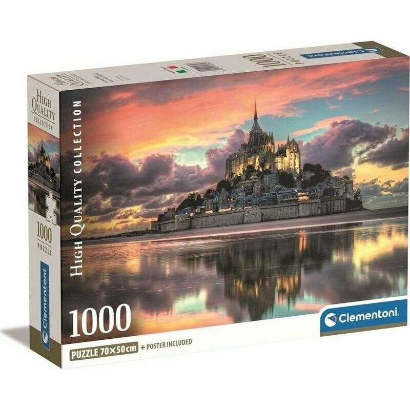 Пазл 1000 Clementoni: Le Magnifique Mont Saint-Michel