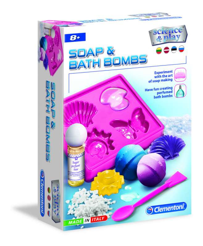 Творческий набор Clementoni: Soap & Bath Bombs