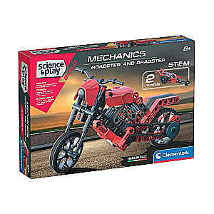Konstruktors Clementoni: Roadster un Dragster 2in1