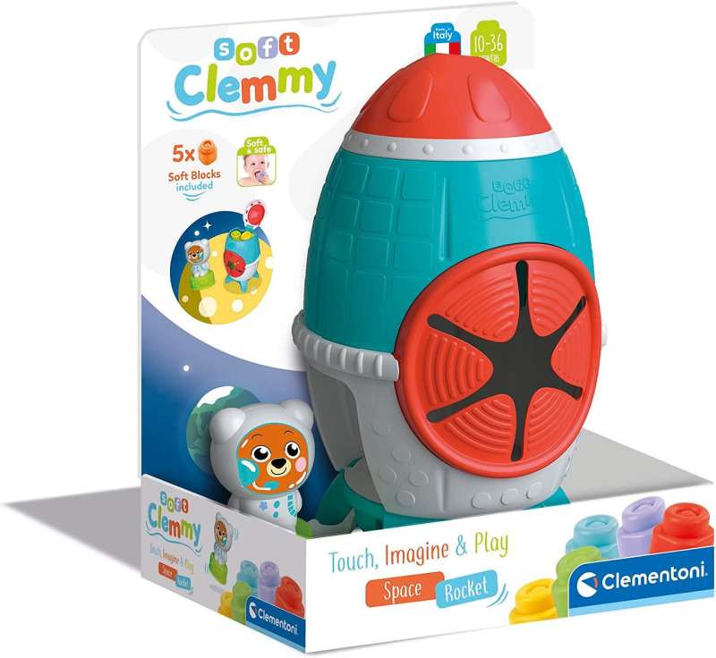 Attīstoša rotaļlieta Clementoni: Baby Soft Clemmy Sensory Rocket